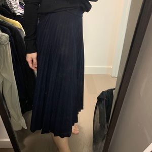 Maxi wool skirt